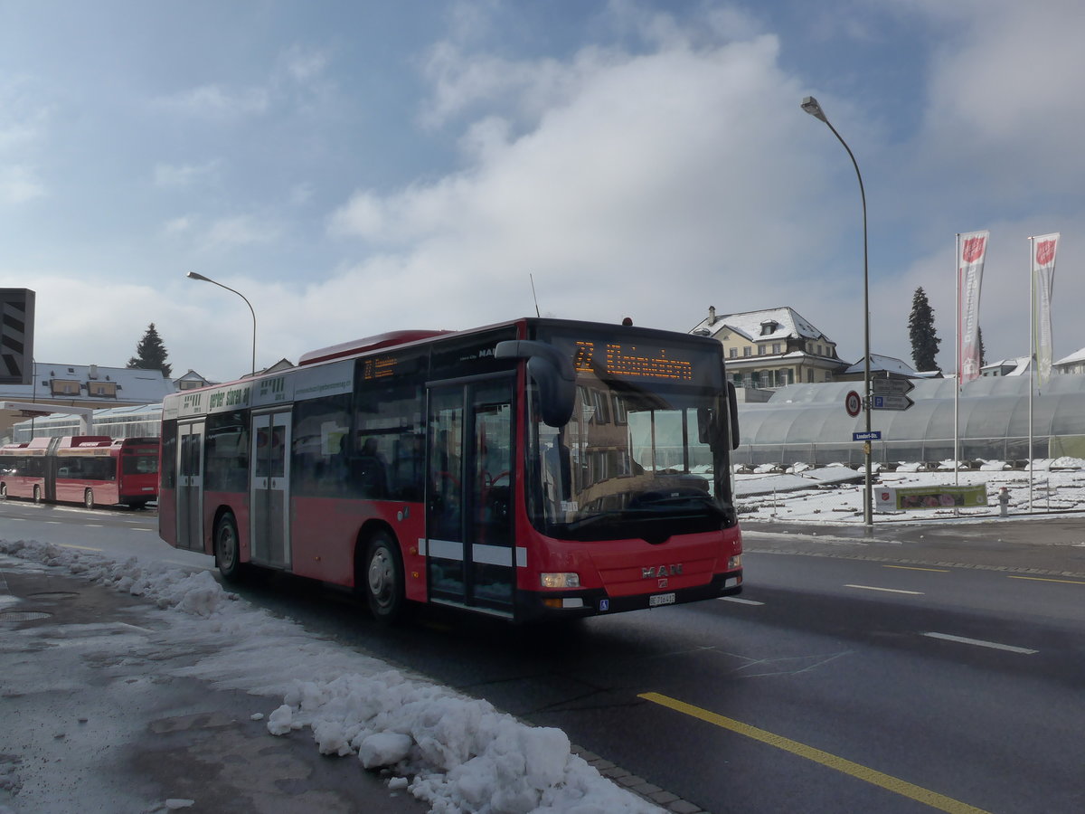 (201'450) - Bernmobil, Bern - Nr. 412/BE 716'412 - MAN am 4. Februar 2019 in Kniz, Weiermatt