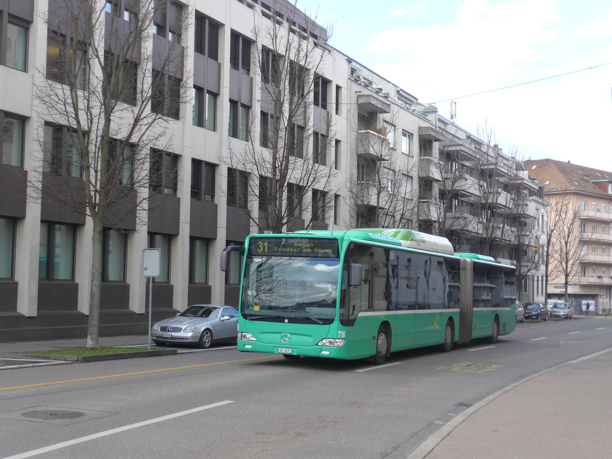 (201'507) - BVB Basel - Nr. 716/BS 6675 - Mercedes am 11. Februar 2019 in Basel, Claragraben