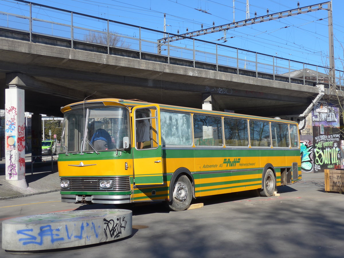 (201'700) - Outlawz, Bern - Nr. 6 - Neoplan (ex Privat in Linden; ex AvH Heimenschwand Nr. 6) am 18. Februar 2019 in Bern, Schtzenmatte