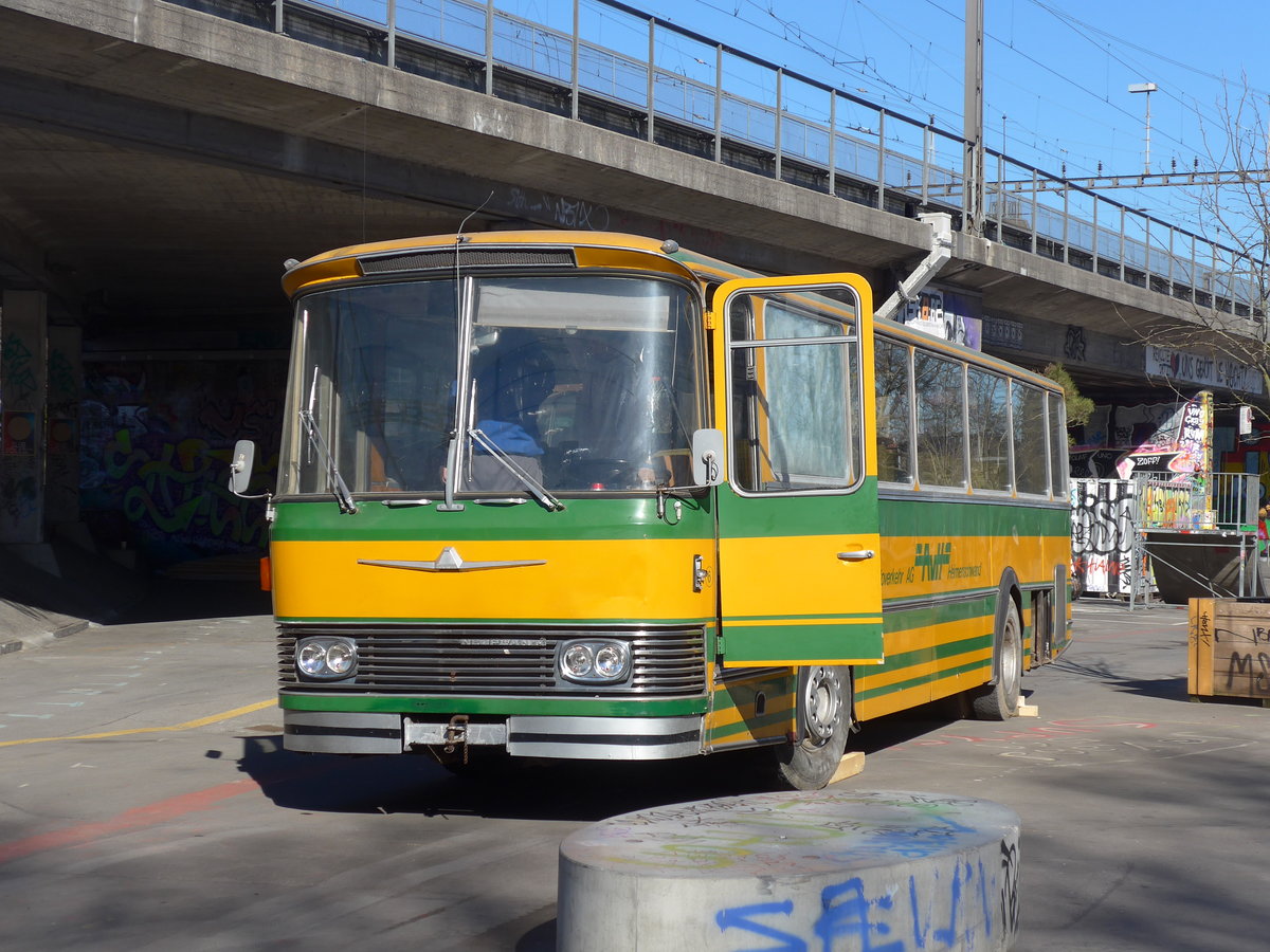 (201'701) - Outlawz, Bern - Nr. 6 - Neoplan (ex Privat in Linden; ex AvH Heimenschwand Nr. 6) am 18. Februar 2019 in Bern, Schtzenmatte