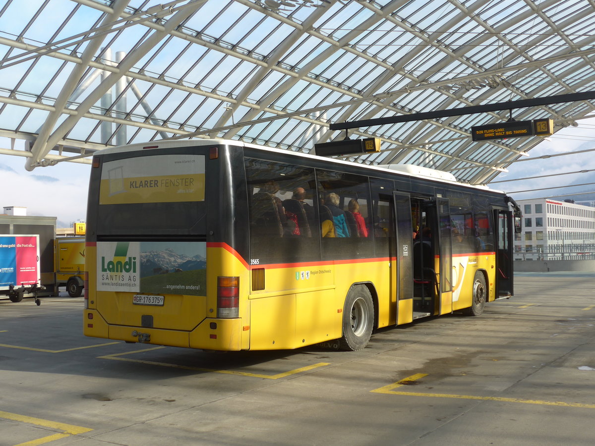 (201'828) - PostAuto Graubnden (Casutt) - GR 176'375 - Volvo (ex PostAuto Ostschweiz) am 2. Mrz 2019 in Chur, Postautostation