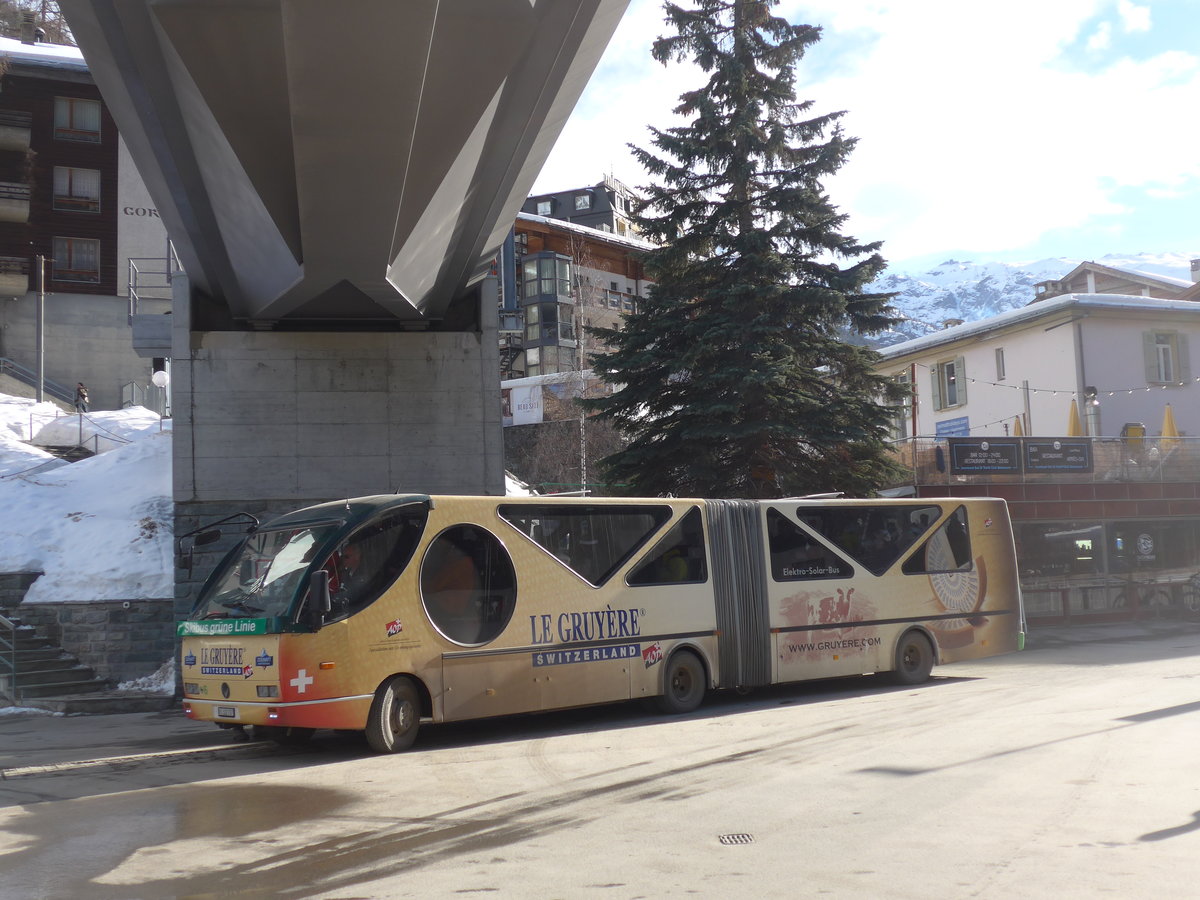 (201'893) - OBZ Zermatt - Nr. 6/VS 322'707 - Vetter (ex Sturm, D-Daaden; ex Dekra-Akademie, D-Stuttgart) am 3. Mrz 2019 in Zermatt, Getwing Brcke