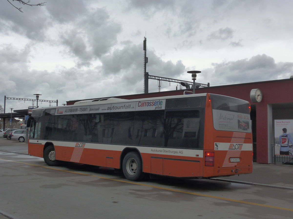 (201'978) - AOT Amriswil - Nr. 1/TG 690 - Neoplan (ex Vorfhrfahrzeuge) am 4. Mrz 2019 beim Bahnhof Amriswil