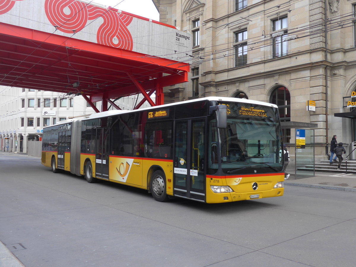 (201'988) - SW Winterthur - Nr. 278/ZH 611'288 - Mercedes am 4. Mrz 2019 beim Hauptbahnhof Winterthur