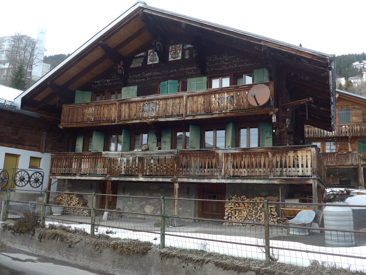(202'464) - Altes Haus am 17. Mrz 2019 in Leysin