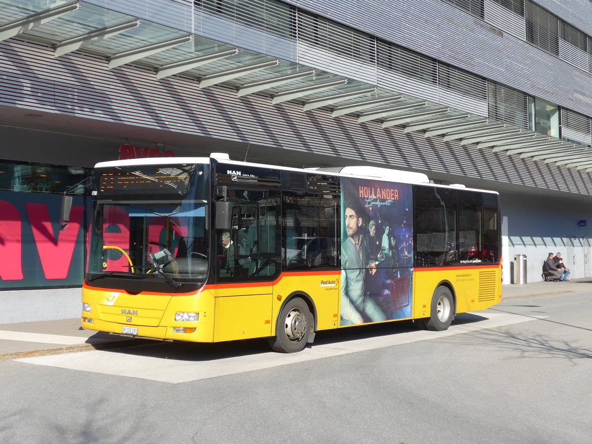 (202'603) - Gessinger, Bad Ragaz - GR 102'390 - MAN/Gppel am 20. Mrz 2019 beim Bahnhof Landquart