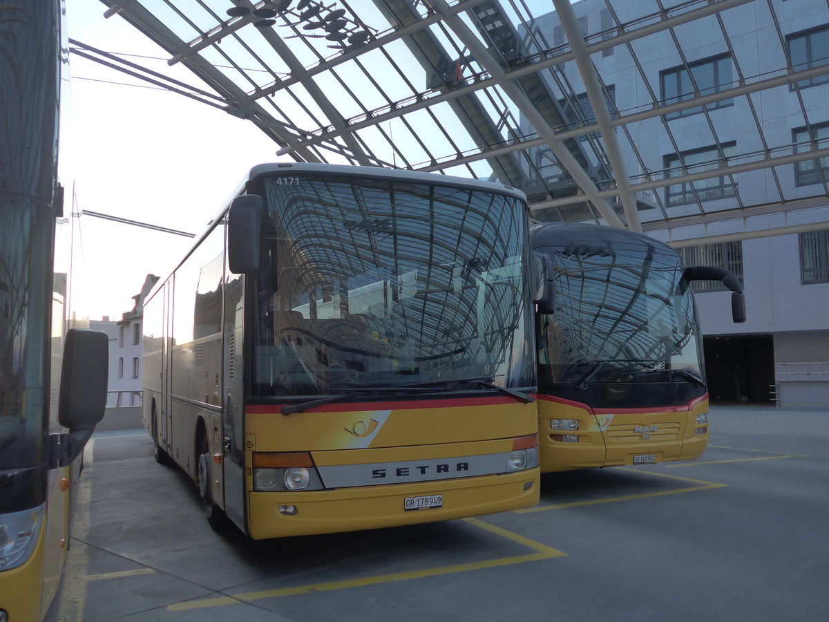 (202'661) - PostAuto Graubnden (Thepra 10) - GR 178'949 - Setra am 20. Mrz 2019 in Chur, Postautostation