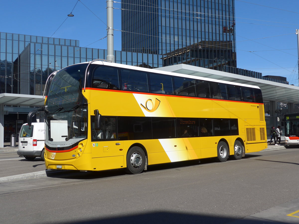 (202'682) - PostAuto Ostschweiz - SG 443'912 - Alexander Dennis am 21. Mrz 2019 beim Bahnhof St. Gallen