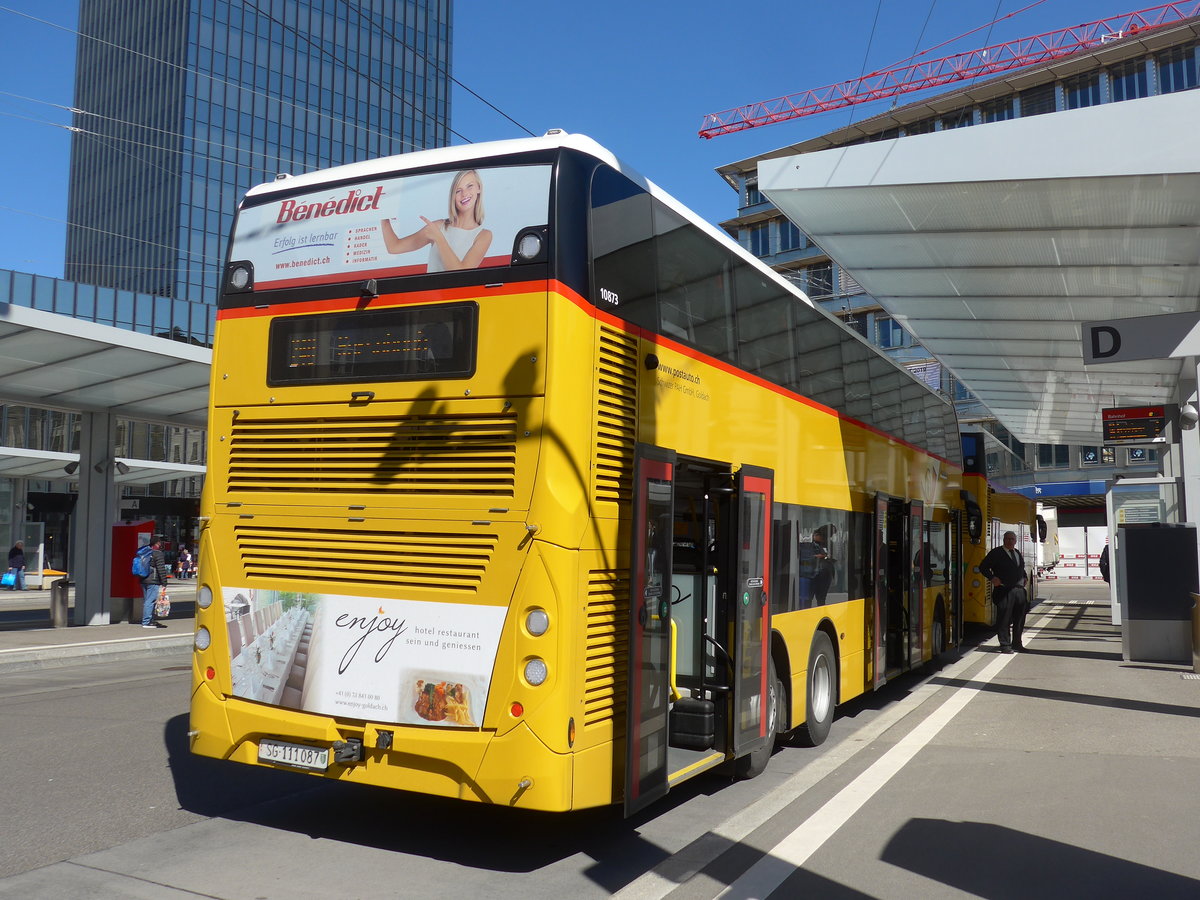 (202'695) - Schwizer, Goldach - SG 111'087 - Alexander Dennis am 21. Mrz 2019 beim Bahnhof St. Gallen