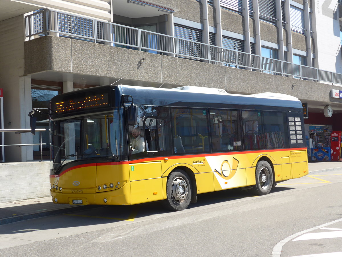 (202'706) - Mock+Weber, St. Pelagiberg - TG 110'182 - Solaris (ex Schmidt, Oberbren) am 21. Mrz 2019 beim Bahnhof Wittenbach