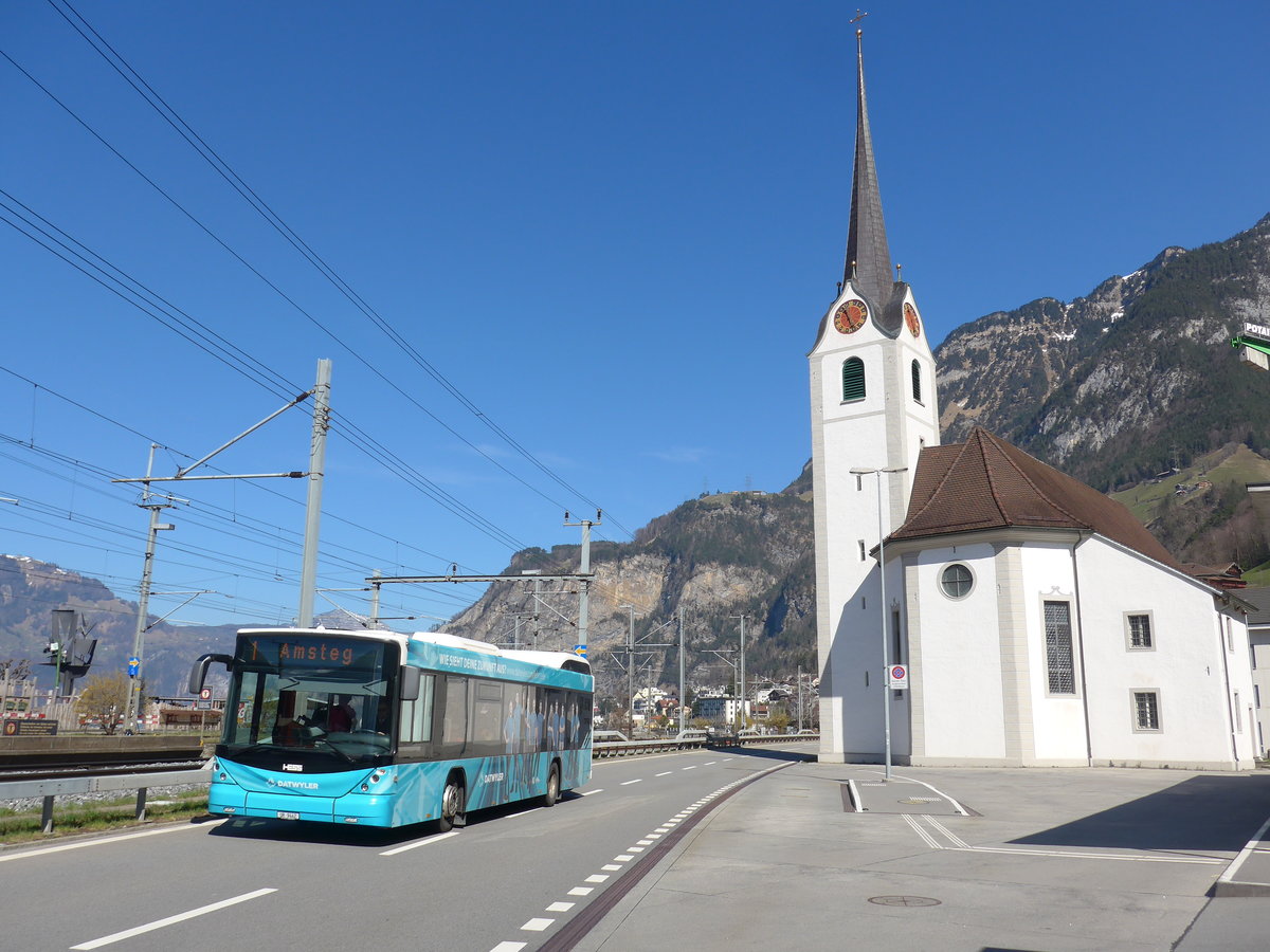 (202'818) - AAGU Altdorf - Nr. 2/UR 9442 - Hess am 22. Mrz 2019 in Flelen, Hauptplatz