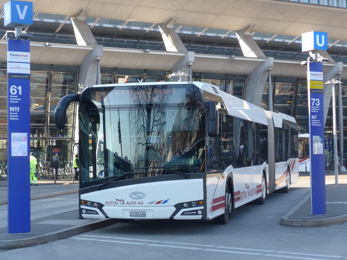 (202'925) - ARAG Ruswil - Nr. 44/LU 206'406 - Solaris am 23. Mrz 2019 beim Bahnhof Luzern