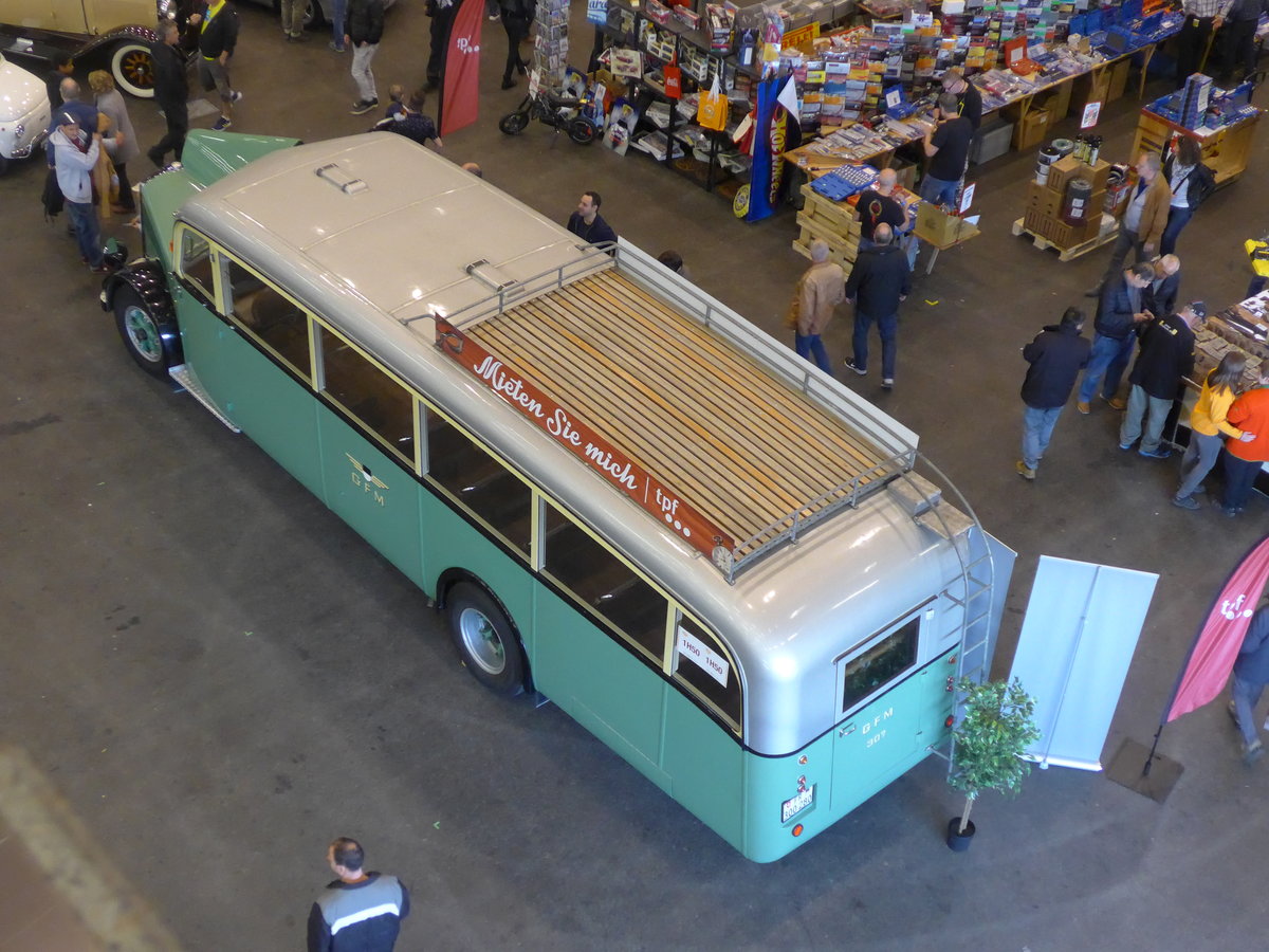 (203'119) - TPF Fribourg - Nr. 307/FR 300'280 - Saurer/Saurer (ex GFM Fribourg Nr. 307; ex GFM Fribourg Nr. 97) am 24. Mrz 2019 in Granges-Paccot, Forum-Fribourg