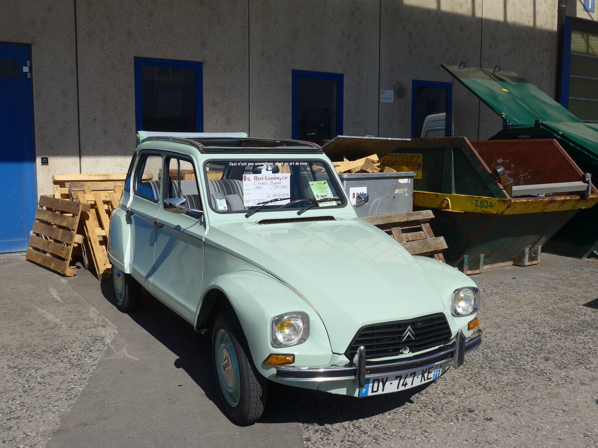 (203'143) - Citron - DY 747 KE - am 24. Mrz 2019 in Granges-Paccot, Forum-Fribourg