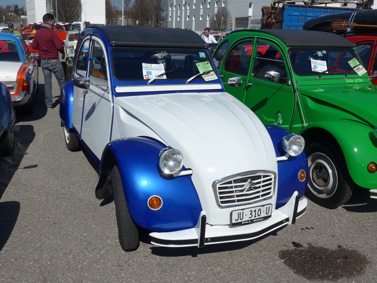 (203'172) - Citron - JU 310 U - am 24. Mrz 2019 in Granges-Paccot, Forum-Fribourg