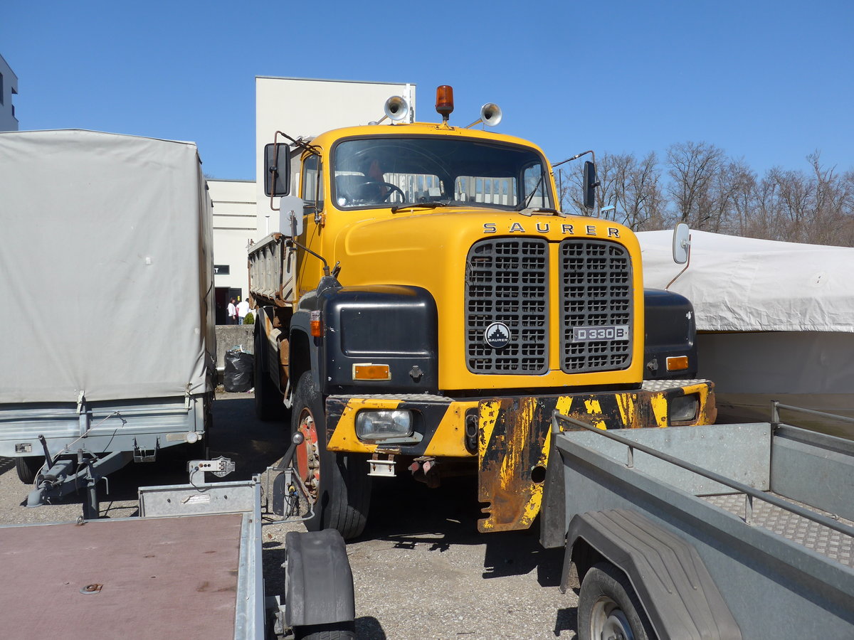 (203'192) - Saurer am 24. Mrz 2019 in Granges-Paccot, Forum-Fribourg