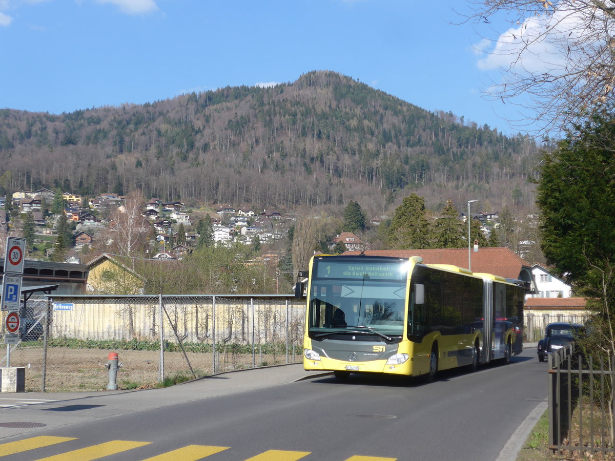 (203'442) - STI Thun - Nr. 168/BE 752'168 - Mercedes am 31. Mrz 2019 in Thun, Seepark