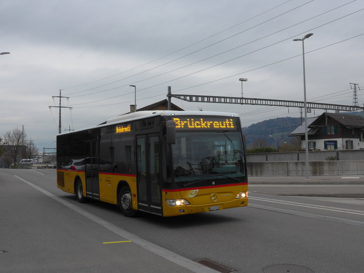 (203'458) - Lengacher, Wichtrach - Nr. 7/BE 619'491 - Mercedes am 7. April 2019 beim Bahnhof Mnsingen