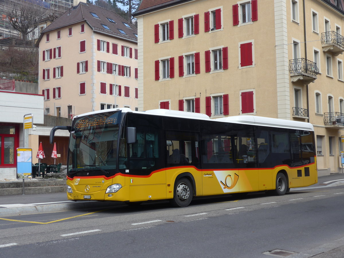 (203'614) - CarPostal Ouest - NE 112'588 - Mercedes am 13. April 2019 in Le Locle, Gare/Centre Ville