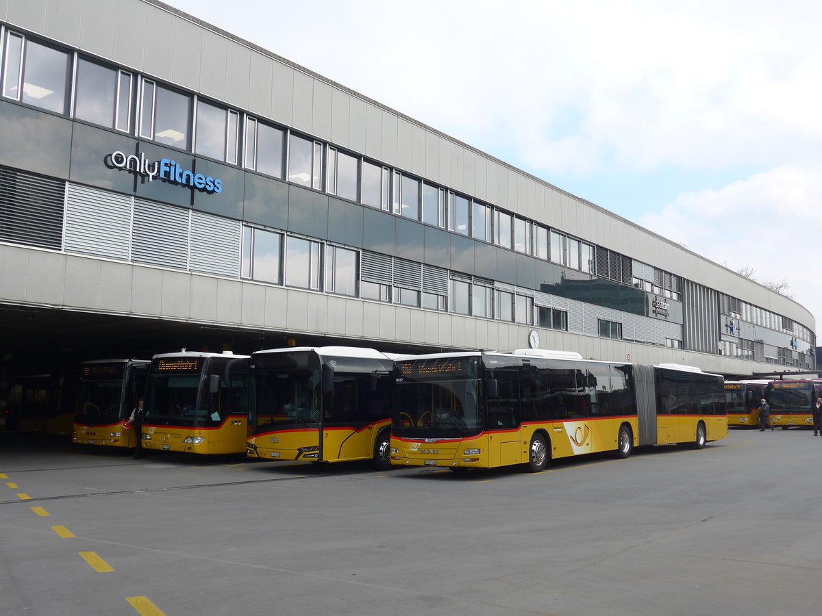 (203'701) - PostAuto Bern - Nr. 668/BE 827'668 - MAN am 15. April 2019 in Bern, Postautostation