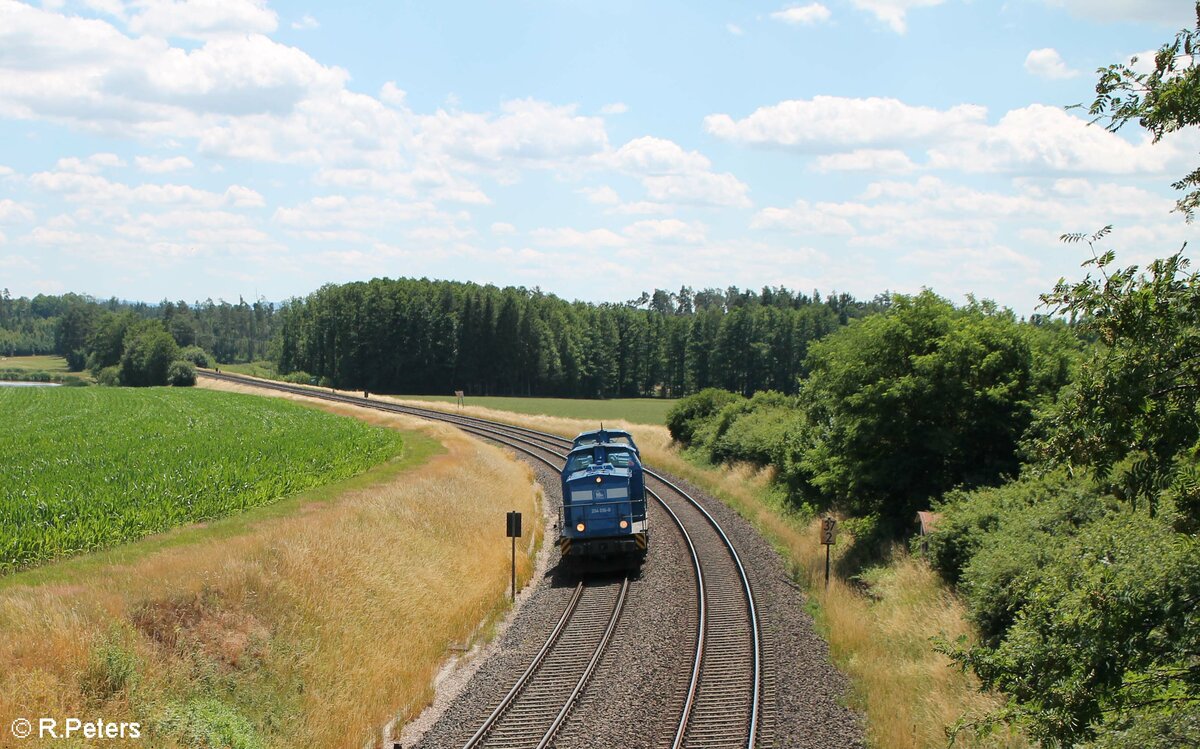 204 015-0 + 204 022 Lz aus Weiden nach Hof bei Oberteich. 03.07.22