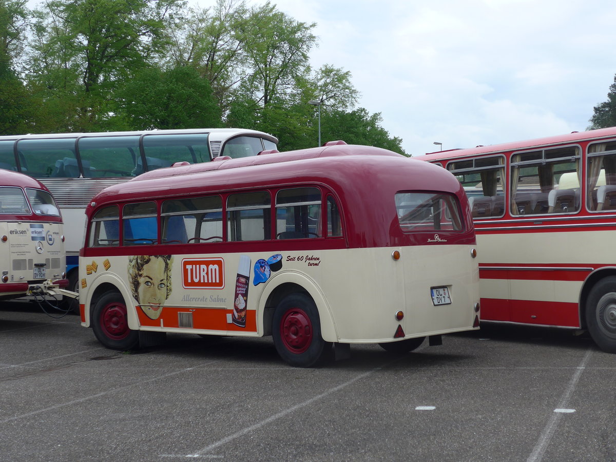 (204'244) - Aus Deutschland: 1. MVC, Oldenburg - OL-DY 7 - Zuggabel Personenanhnger am 27. April 2019 in Wissembourg, AAF-Museum