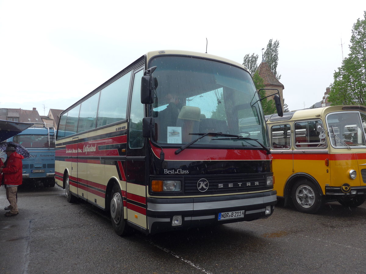 (204'414) - Aus Deutschland: Buck's Reisen, Grossheide - NOR-B 211H - Setra am 27. April 2019 in Haguenau, Parkplatz