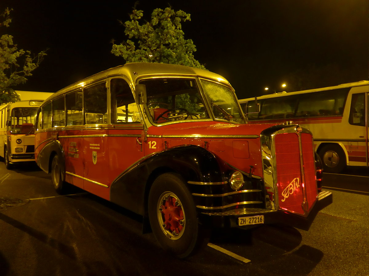 (204'453) - Aus der Schweiz: Meier, Grt - Nr. 12/ZH 27'216 - FBW/R&J (ex Wespe, Altsttten; ex AFA Adelboden Nr. 12) am 27. April 2019 in Haguenau, Parkplatz