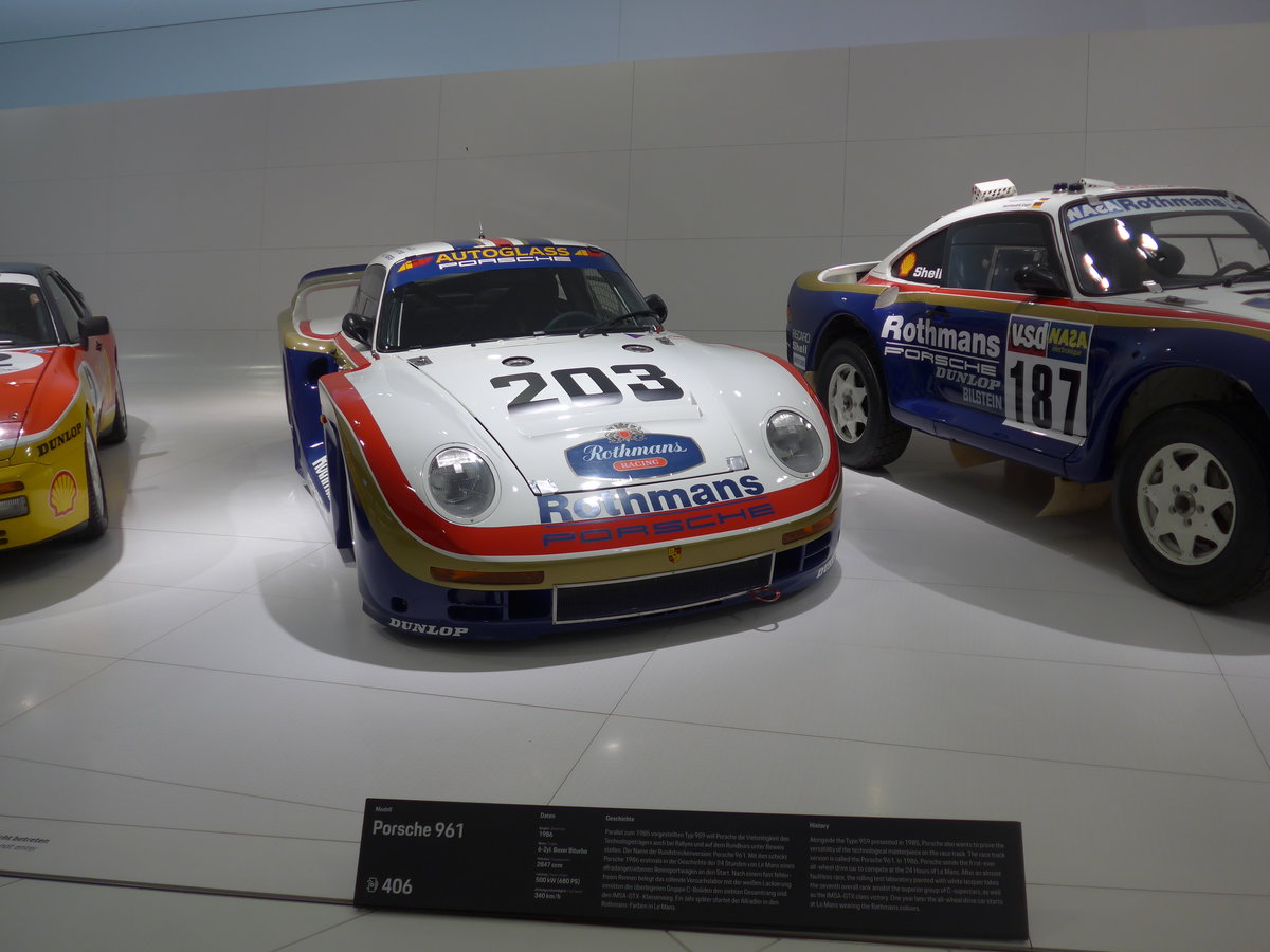 (204'622) - Porsche 961 am 9. Mai 2019 in Zuffenhausen, Porsche Museum
