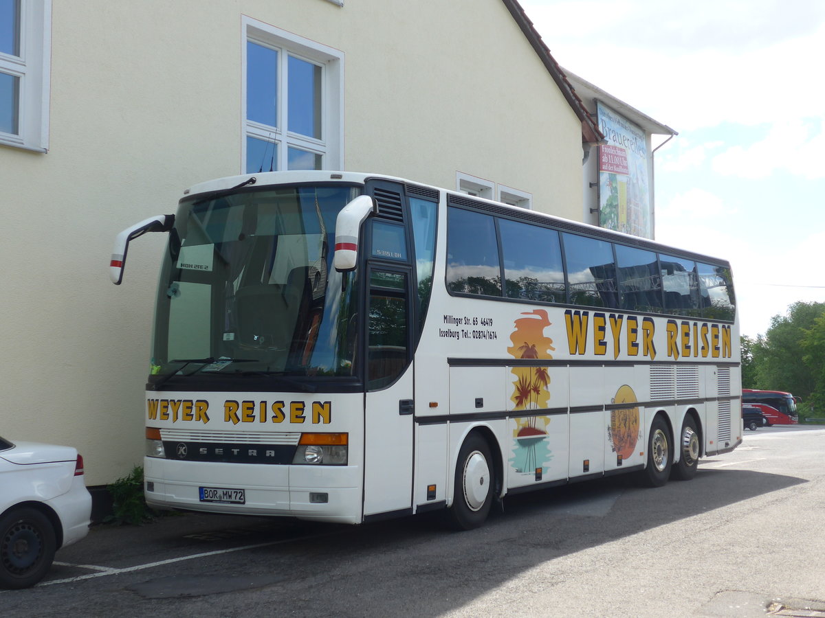 (204'991) - Weyer, Isselburg - BOR-MW 72 - Setra am 12. Mai 2019 in Baunatal, Htt-Brauerei