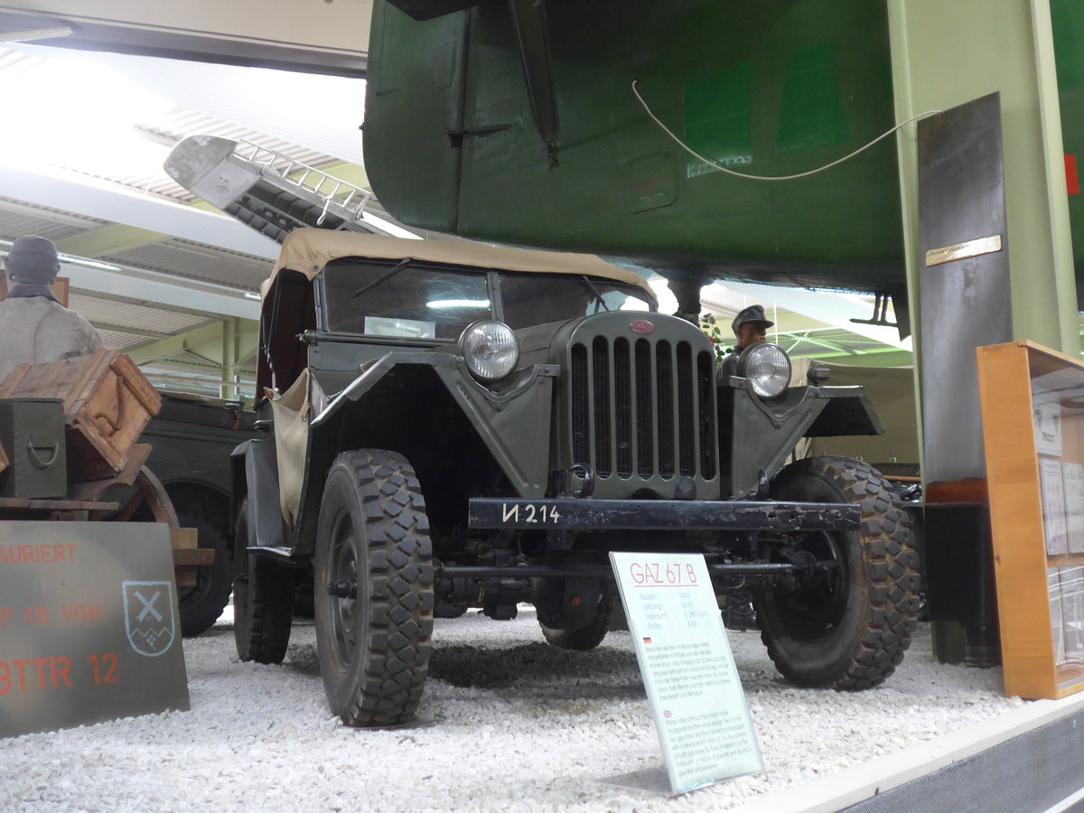 (205'026) - GAZ - N 214 - am 13. Mai 2019 in Sinsheim, Museum