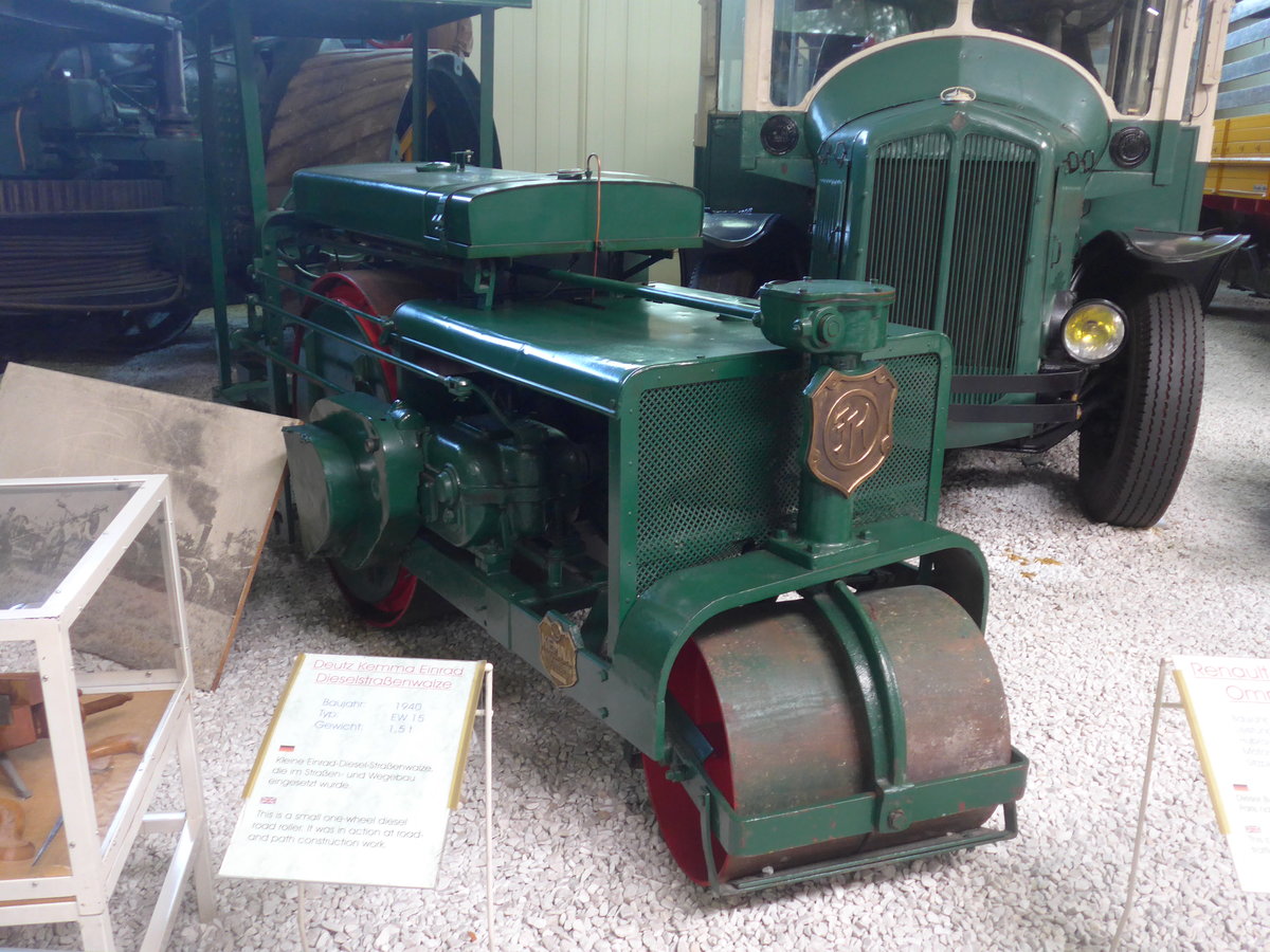 (205'072) - Dieselstrassenwalze am 13. Mai 2019 in Sinsheim, Museum