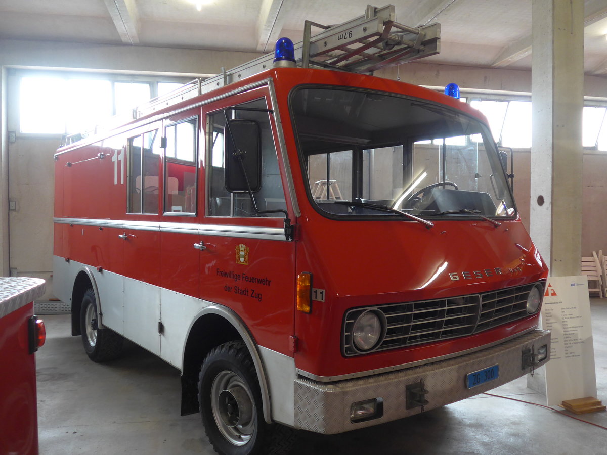 (205'265) - Freiw. Feuerwehr, Zug - Nr. 11/ZG 300 - Geser am 18. Mai 2019 in Neuheim, ZDT