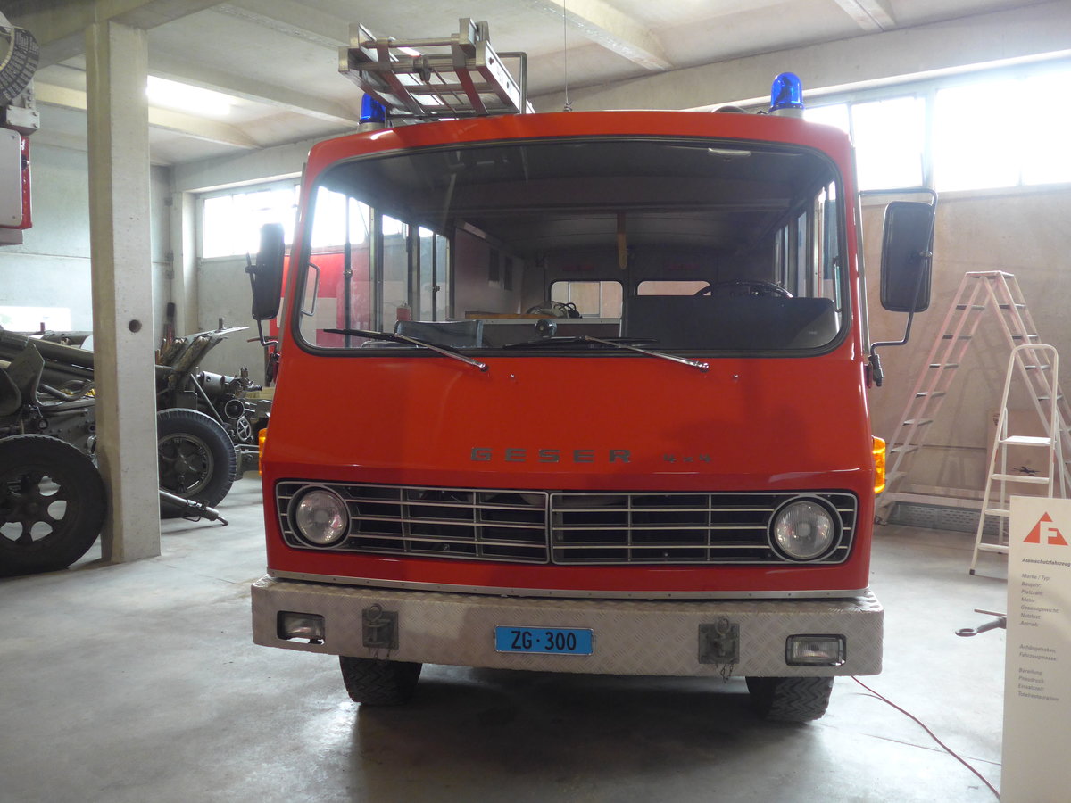 (205'266) - Freiw. Feuerwehr, Zug - Nr. 11/ZG 300 - Geser am 18. Mai 2019 in Neuheim, ZDT