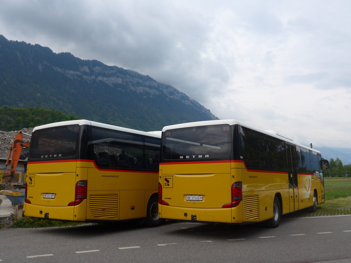 (205'292) - PostAuto Bern - BE 171'453 - Setra (ex AVG Meiringen Nr. 73) am 18. Mai 2019 in Interlaken, Garage