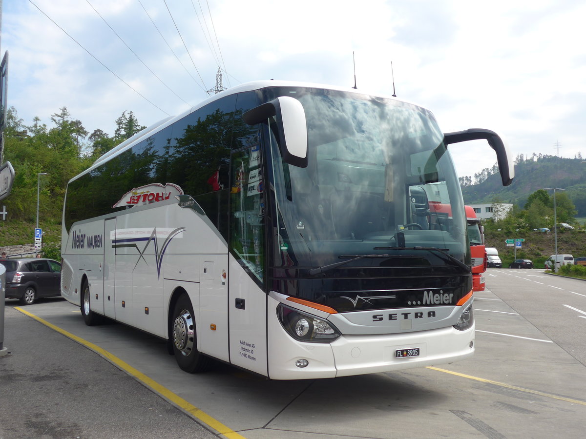 (205'356) - Aus Liechtenstein: Meier, Mauren - FL 3905 - Setra am 25. Mai 2019 in Ittigen, Raststtte Grauholz