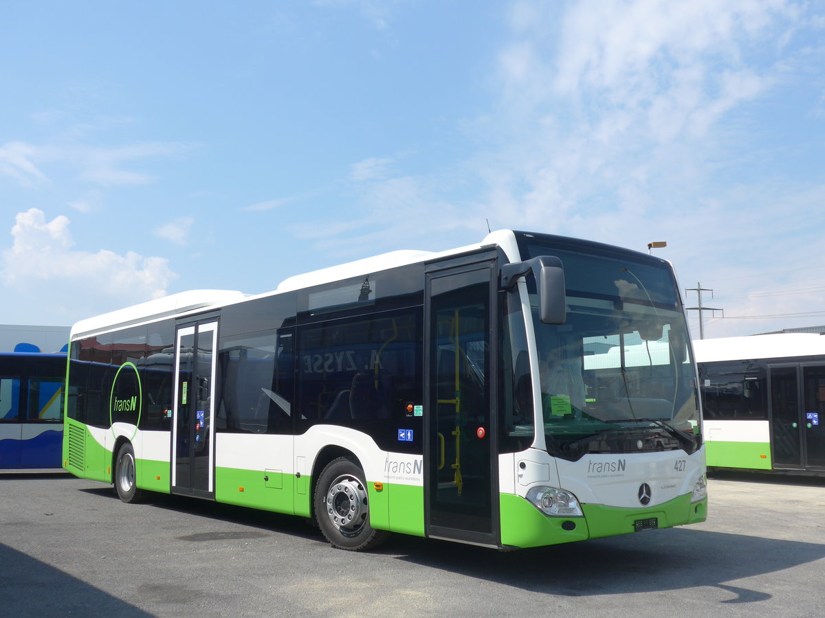 (205'365) - transN, La Chaux-de-Fonds - Nr. 427 - Mercedes am 25. Mai 2019 in Kerzers, Interbus