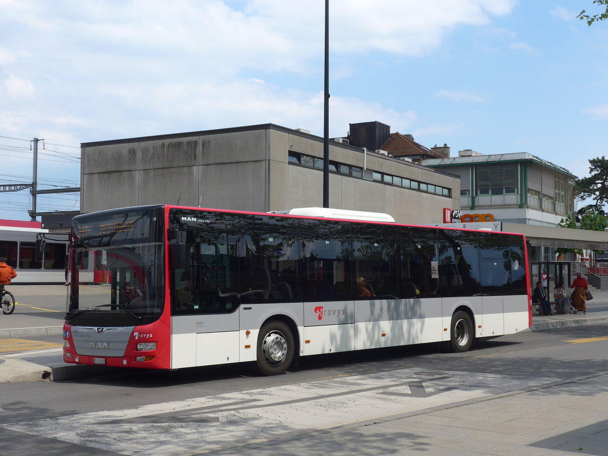 (205'438) - TRAVYS Yverdon - Nr. 228/VD 133'020 - MAN am 25. Mai 2019 beim Bahnhof Yverdon