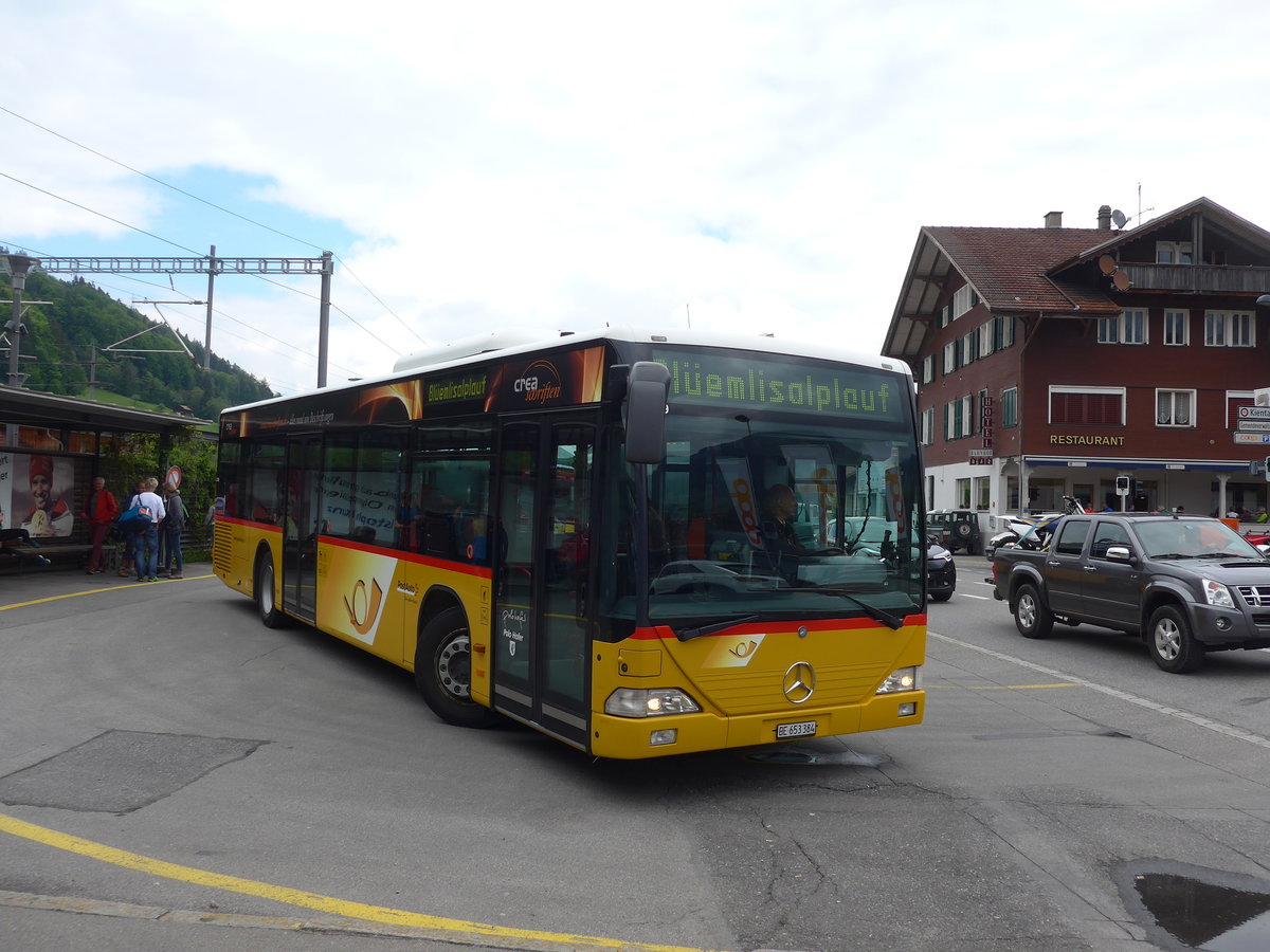 (205'517) - PostAuto Bern - BE 653'384 - Mercedes (ex Nr. 532; ex BE 610'544; ex BE 614'044) am 26. Mai 2019 beim Bahnhof Reichenbach