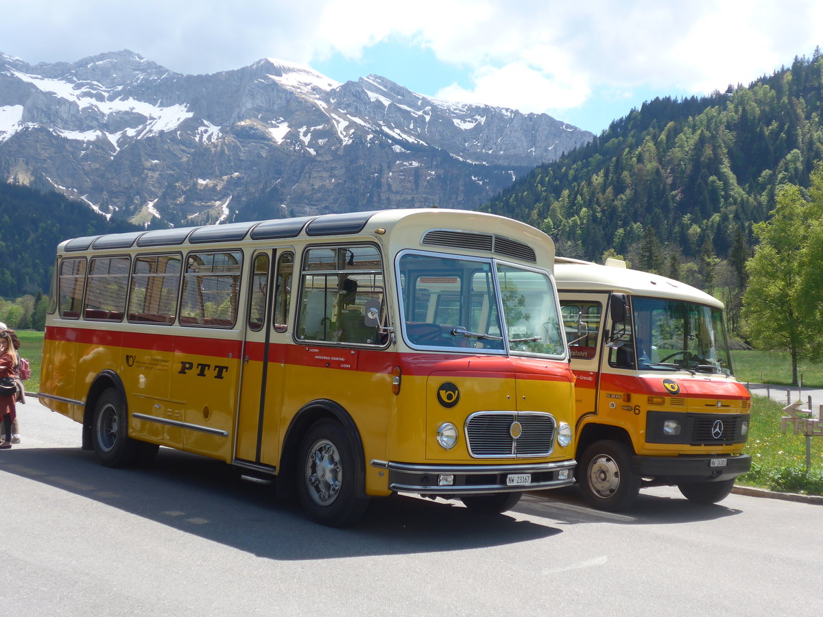 (205'654) - Mller, Ennetmoos - NW 23'167 - FBW/Gangloff (ex Rentsch, Gunten; ex P 23'203; ex P 21'003) am 30. Mai 2019 in Eigenthal, Talboden