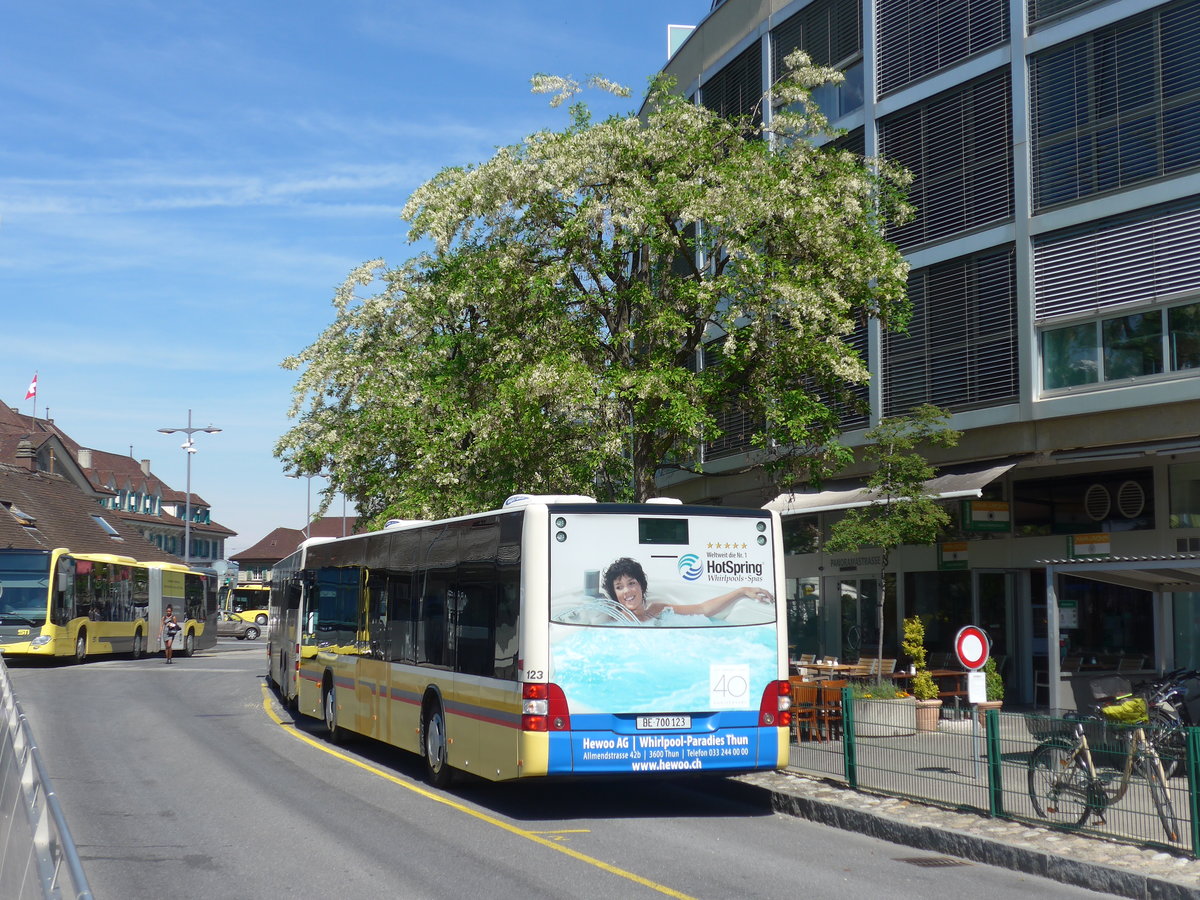 (205'743) - STI Thun - Nr. 123/BE 700'123 - MAN am 3. Juni 2019 bei der Schifflndte Thun