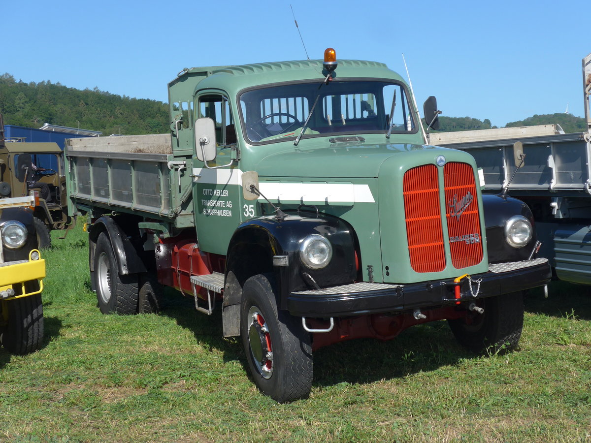 (205'754) - Keller, Schaffhausen - Nr. 35 - Saurer am 8. Juni 2019 in Thayngen, Saurertreffen