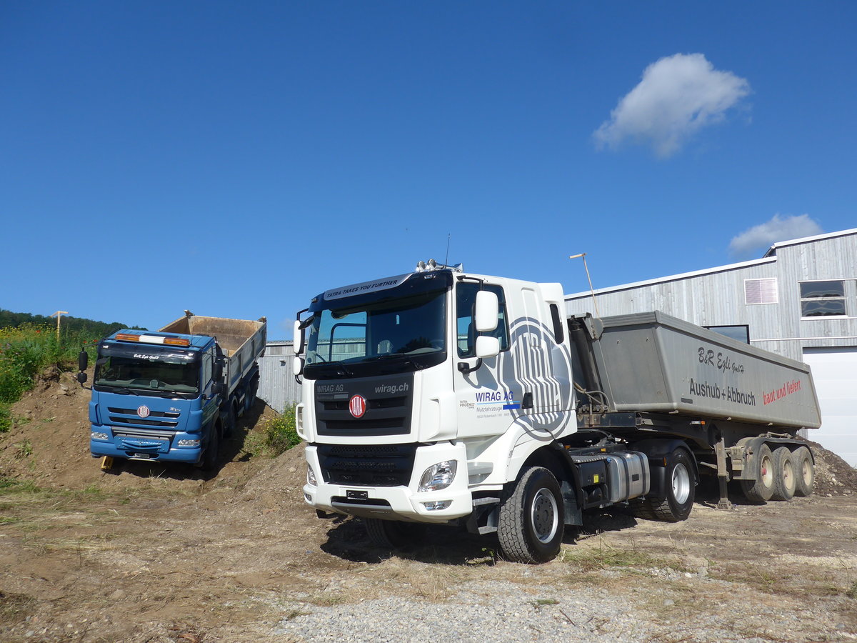 (205'780) - Egli, Thayngen - SH 34'599 + Wirag, Rickenbach - Tatra am 8. Juni 2019 in Thayngen, Saurertreffen