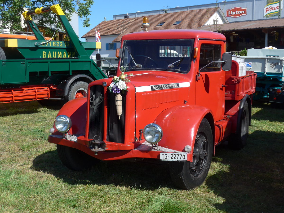 (205'817) - Saurer - TG 22'770 - am 8. Juni 2019 in Thayngen, Saurertreffen