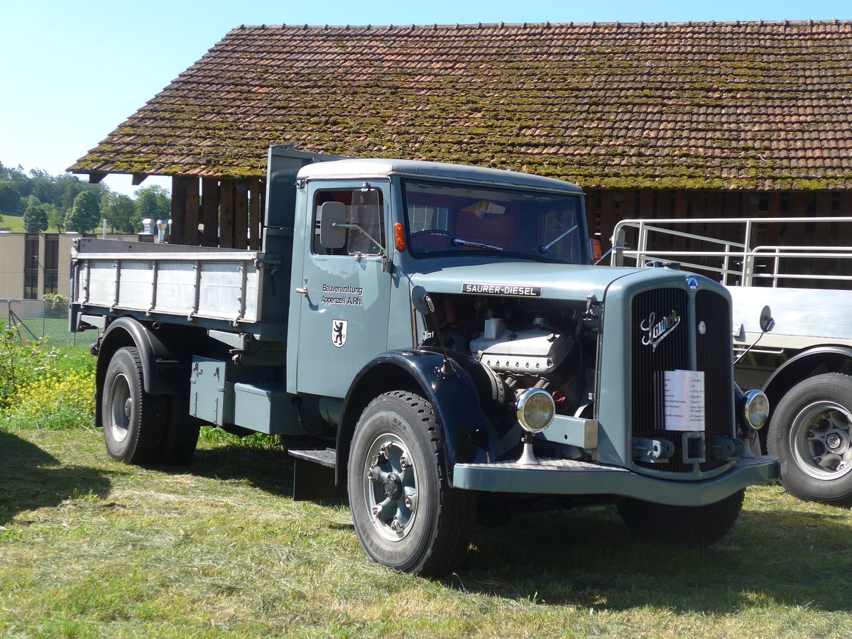 (205'826) - Bauverwaltung, Appenzell A.Rh. - SZ 200'016 - Saurer am 8. Juni 2019 in Thayngen, Saurertreffen