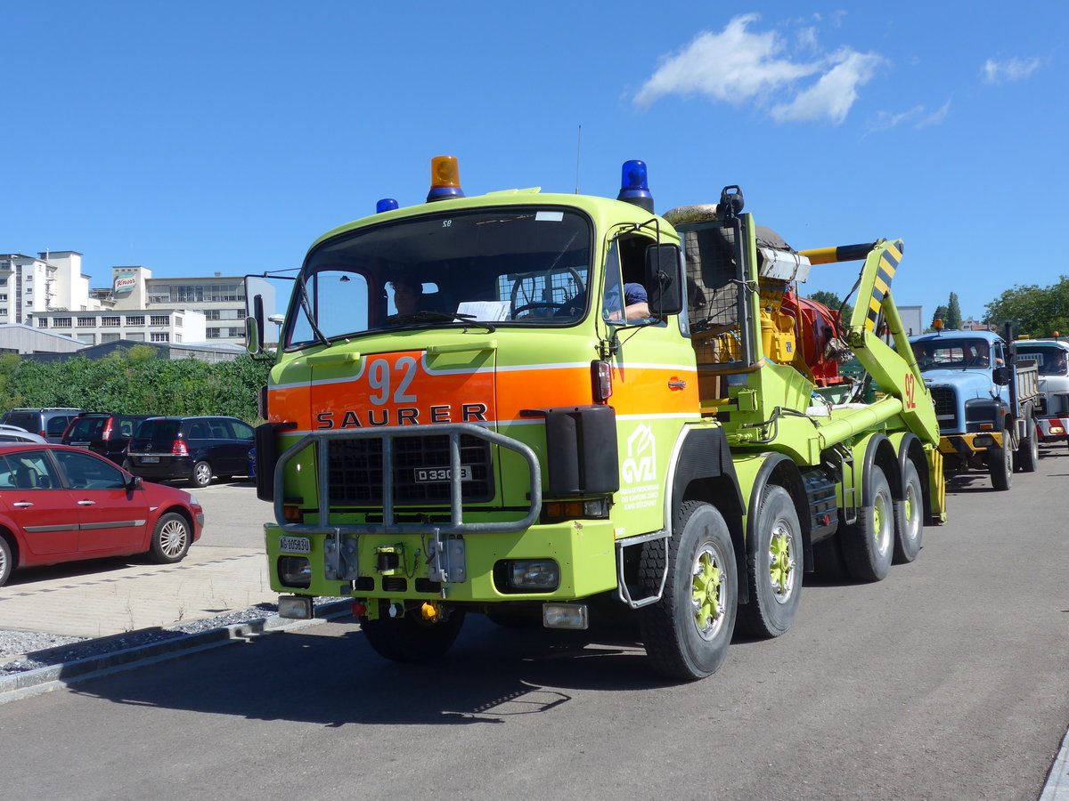(205'844) - GVZ, Zrich - Nr. 92/AG 10'583 U - Saurer am 8. Juni 2019 in Thayngen, Saurertreffen