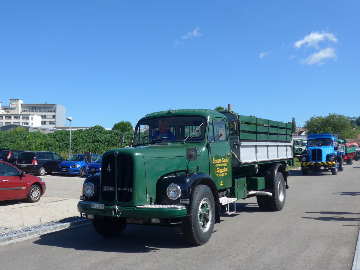 (205'854) - Scherer-Spuler, U.Siggenthal - Nr. 4/SO 37'432 - Saurer am 8. Juni 2019 in Thayngen, Saurertreffen