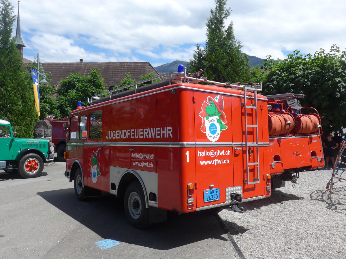 (205'936) - Jugendfeuerwehr, Lenzburg - Nr. 1/AG 24'320 - Geser am 8. Juni 2019 in Sarnen, OiO