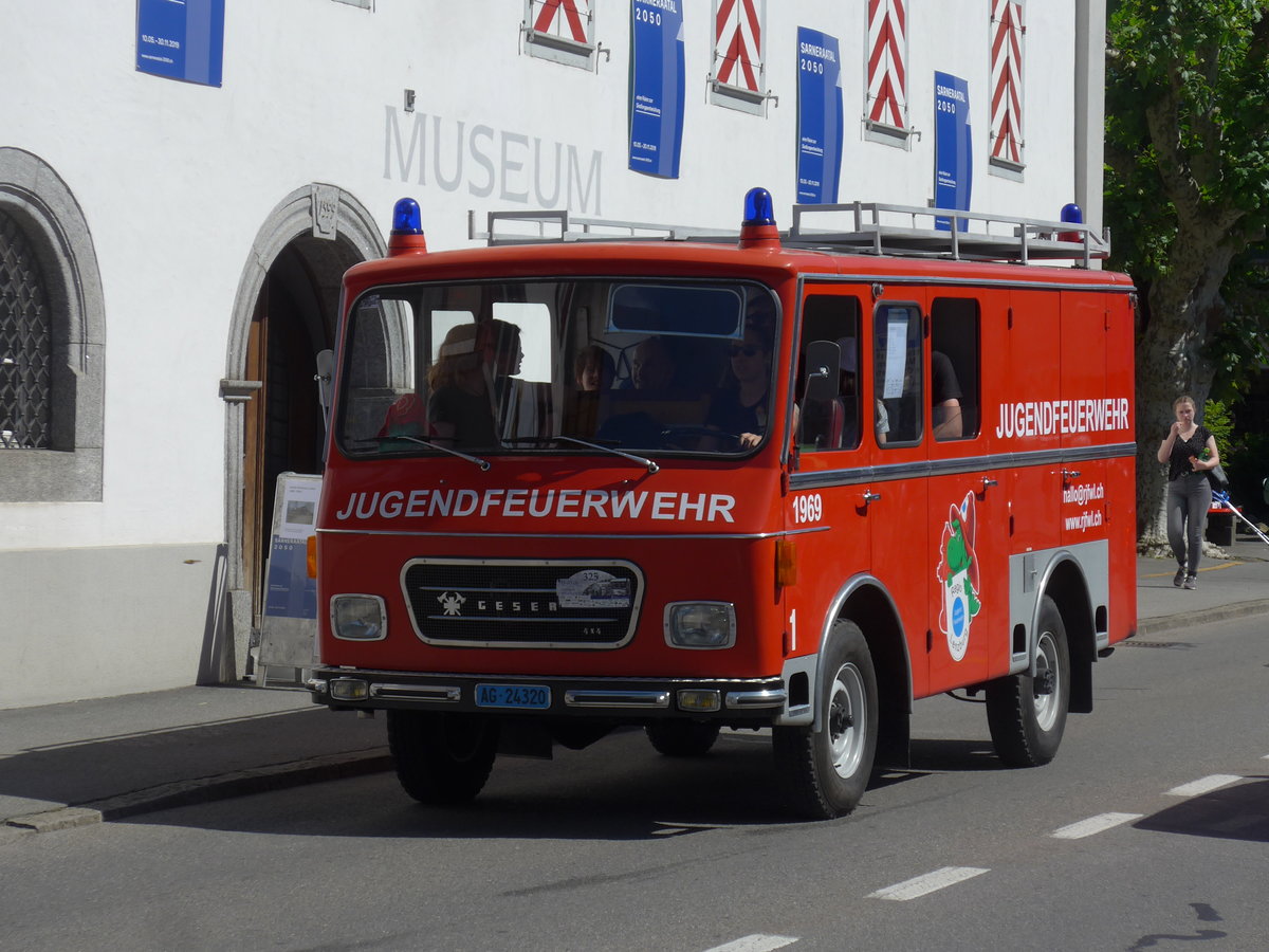 (206'080) - Jugendfeuerwehr, Lenzburg - Nr. 1/AG 24'320 - Geser am 8. Juni 2019 in Sarnen, OiO