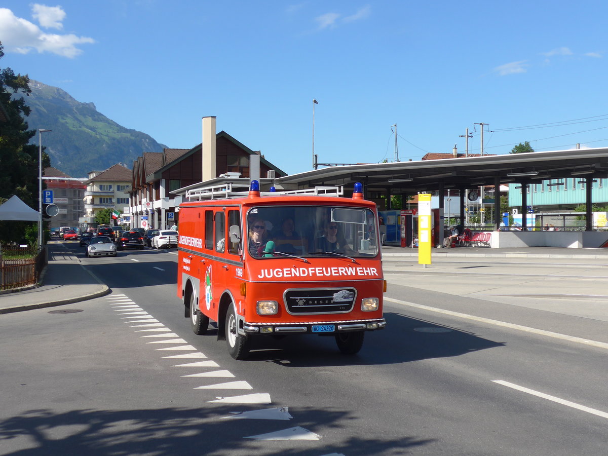 (206'160) - Jugendfeuerwehr, Lenzburg - Nr. 1/AG 24'320 - Geser am 8. Juni 2019 in Sarnen, OiO